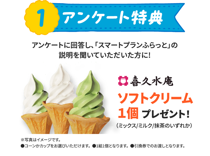 アンケート特典